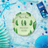 augurken komkommer groen grillig Baby shower Papieren Bordje (Feest)