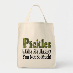 Augurken maken me gelukkig tote bag