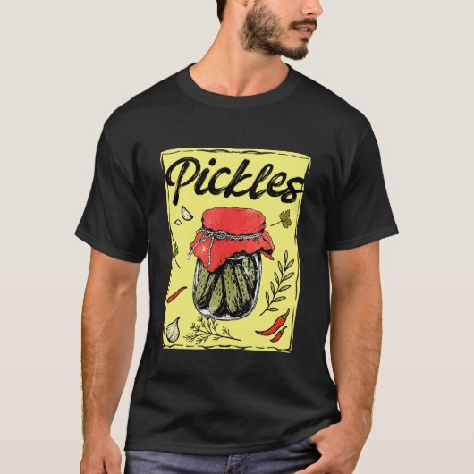 Augurken Pot Augurk Liefhebber Komkommer Inmaaksei T-shirt (Voorkant)