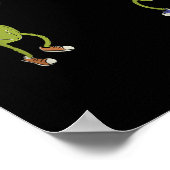 Augurken spelen pickleball grappige pickleball spe poster (Hoek)