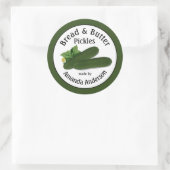 Augurkjes "Bread & Butter" 3"   Ronde Sticker (Tas)