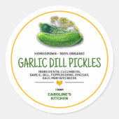 Augurkwartpot Etiket (Voorkant)