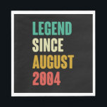 August 2004 18th Birthday 18 Years Old Bday Gift Servet<br><div class="desc">august birthday gifts,  august celebrity birthdays,  august birthday</div>