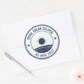 August 2 2027 Solar Eclipse Ronde Sticker (Envelop)