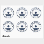 August 2 2027 Solar Eclipse Ronde Sticker (Vel)