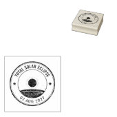 August 2 2027 Solar Eclipse Rubberstempel (Gestempeld)