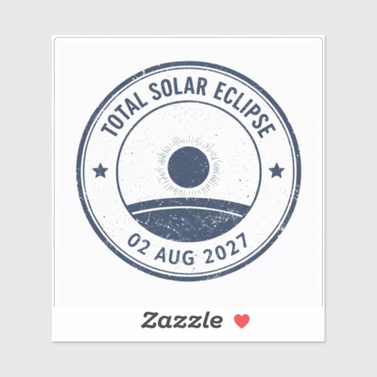 August 2 2027 Solar Eclipse Sticker (Vel)