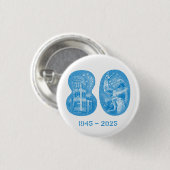 August 5 NYC event 2025 Button - Small 1¼ Inch (Voorkant /achterkant)