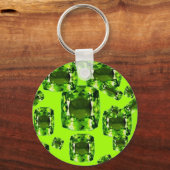 August Babies Birthstone Pareltjes Art Sleutelhanger (Voorkant)