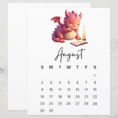 August Baby Dragon Verhalenboek Fantasie Kalender (Voorkant / Achterkant)