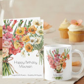 August Birth Flower Birthday Card | Gladiolus Kaart