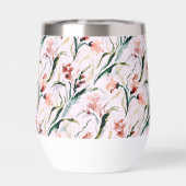 August Birth Flower Gladiolus Watercolor Pattern (Achterkant)