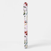 August Birth Flower Gladiolus Watercolor Pattern iPhone Hoesje (Linkerkant)