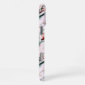 August Birth Flower Gladiolus Watercolor Pattern iPhone Hoesje (Rechterkant)