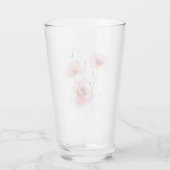 August birth flower Pink poppies NO LETTERING Glas (Achterkant)