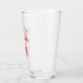 August birth flower Pink poppies NO LETTERING Glas (Links)