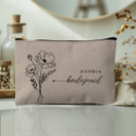 August Birth Month Flower Personalized Bridesmaid Etui<br><div class="desc">These thoughtful, elegant small bags make the perfect gift for your bridesmaids—a beautiful way to show your appreciation for their love and support. Whether it's for a bridal party gift, a bachelorette party favor, or a bridesmaid proposal, these bags are a meaningful keepsake they’ll cherish for many years. Each bag...</div>