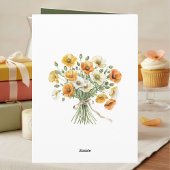 August Birth Month Flowers August Happy Birthday Kaart