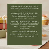 August Birth Month Flowers August Happy Birthday Kaart