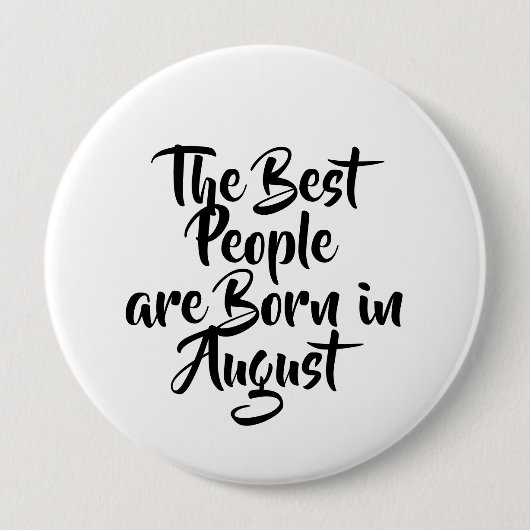 "August" Birthday Button (Voorkant)