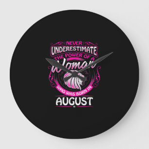 August Birthday Gift Woman Leo Zodiac Astrology Grote Klok