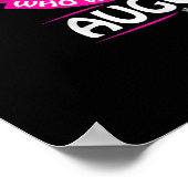 August Birthday Gift Woman Leo Zodiac Astrology Poster (Hoek)