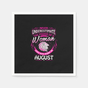 August Birthday Gift Woman Leo Zodiac Astrology Servet
