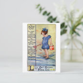 August Birthday Girl bij het strand Briefkaart (Staand voorkant)