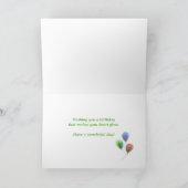 August Birthday Peridot Heart Kaart (Binnen)