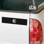 August Birthday Womens Gift Funny Daisy Aster Gift Bumpersticker (Op Truck)