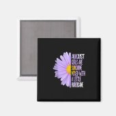 August Birthday Womens Gift Funny Daisy Aster Gift Magneet (Voorkant / Achterkant)