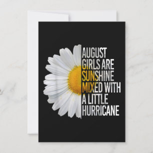 August Birthday Womens Gift Funny Daisy Quote Gift Kaart
