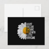 August Birthday Womens Gift Funny Quote Gift Aankondigingskaart (Voorkant / Achterkant)