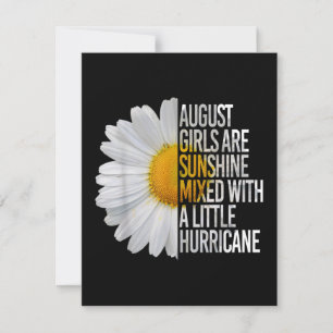 August Birthday Womens Gift Funny Quote Gift Kaart