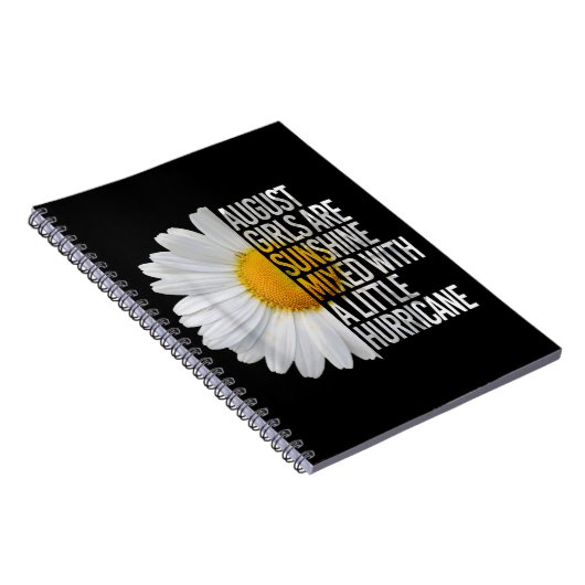 August Birthday Womens Gift Funny Quote Gift Notitieboek (Rechterzijde)