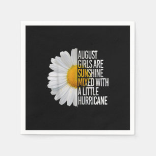 August Birthday Womens Gift Funny Quote Gift Servet