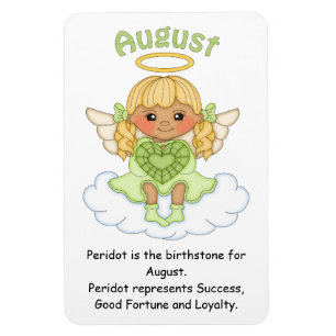 August Birthstone Angel Blonde Premium Magnet Magneet