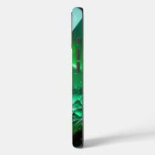 August Birthstone Peridot Abstract Neon Crystal Case-Mate iPhone Case (Achterkant / Links)