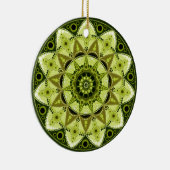 August Birthstone Peridot Mandala Ornament (Rechts)