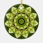 August Birthstone Peridot Mandala Ornament (Voorkant)