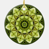 August Birthstone Peridot Mandala Ornament (Achterkant)