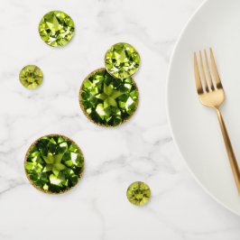August Birthstone Peridot Tafel Confetti