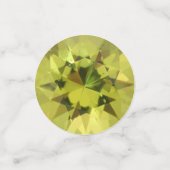 August Birthstone Peridot Tafel Confetti (Kleine voorkant)