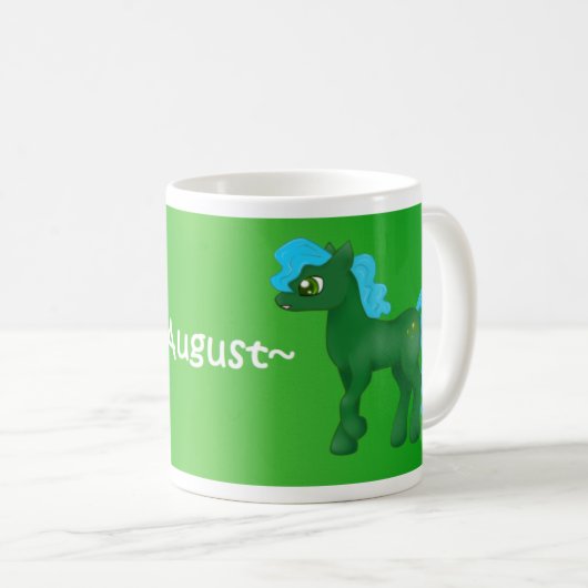 August Birthstone Pony Mok (Voorkant rechts)