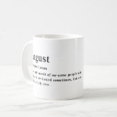 August Definitie Verjaardag Koffiemok (Voorkant links)