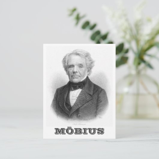 August Ferdinand Möbius Briefkaart (Staand voorkant)