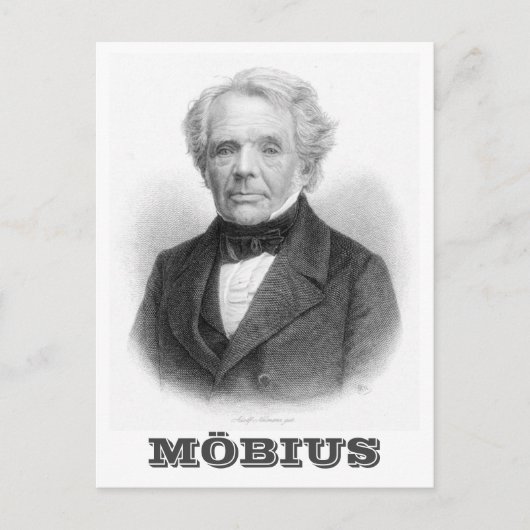 August Ferdinand Möbius Briefkaart (Voorkant)