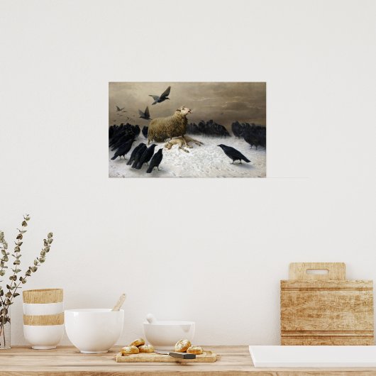 August Friedrich Albrecht Schenck Anguish Poster (Keuken)