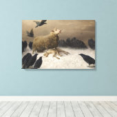 August Friedrich Schenck - Anguish Canvas Afdruk (Insitu (Houten vloer))