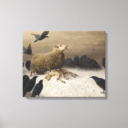 August Friedrich Schenck - Anguish Canvas Afdruk (Voorkant)